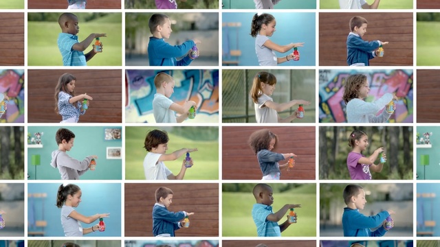 Video Reference N4: blue, people, child, day, play, collage, leisure, fun, toddler, boy