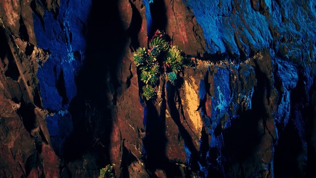 Video Reference N3: Blue, Nature, Formation, Red, Tree, Water, Rock, Geology, Geological phenomenon, National park, Person