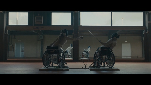 Video Reference N0: wheelchair, mode of transport, wheelchair sports, screenshot, product