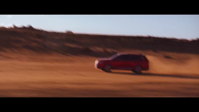 Video Reference N2: car, sky, mode of transport, dust, automotive design, landscape, vehicle, sand, aeolian landform, desert