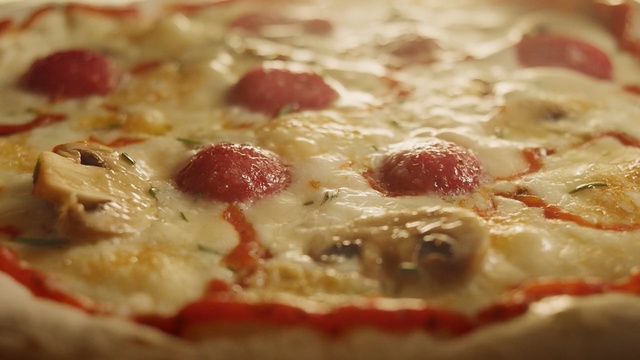 Video Reference N9: pizza, dish, cuisine, pizza cheese, tarte flambée, food, italian food, european food, focaccia, flatbread