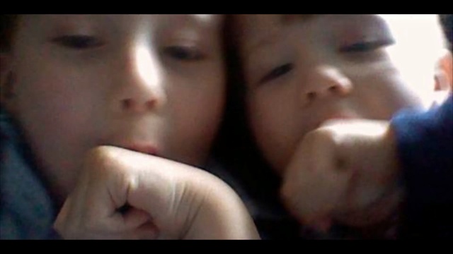 Video Reference N2: face, nose, cheek, child, head, girl, finger, mouth, boy, hand