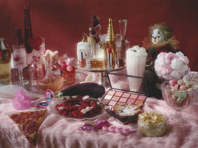 Video Reference N3: Sweetness, Pink, Food, Still life, Dessert, Pasteles, Confectionery, Table, Petit four, Cuisine