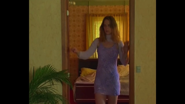 Video Reference N0: Dress, Shoulder, Blond, Lady, Yellow, Curtain, Standing, Snapshot, Long hair, Leg, Person