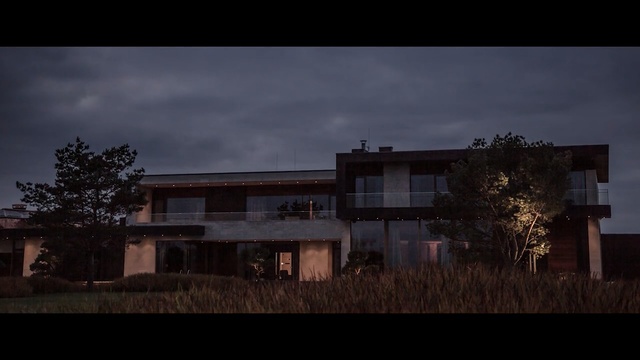 Video Reference N1: sky, house, cloud, home, property, residential area, architecture, night, evening, atmosphere