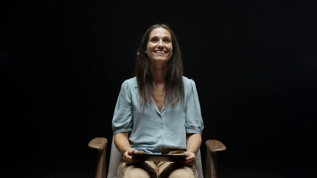 Video Reference N0: Sitting, Fun, Photography, Furniture, Chair, Performance, Long hair, Portrait, Person