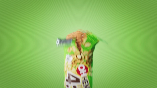 Video Reference N1: Green, Product, Junk food, Hand, Drink, Snack