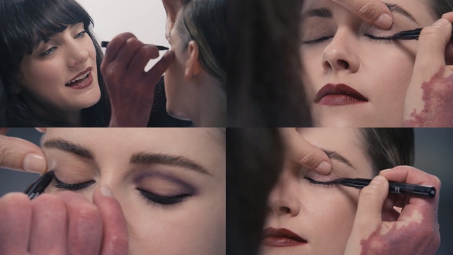 Video Reference N5: eyebrow, lip, beauty, cheek, eyelash, nose, chin, eye shadow, nail, black hair, Person