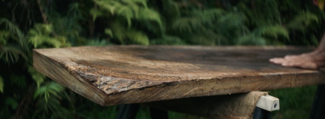 Video Reference N0: wood, table, tree, trunk, wood stain, grass