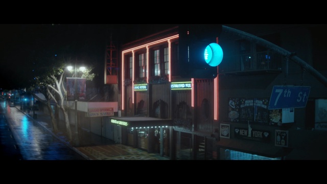 Video Reference N1: night, reflection, darkness, light, architecture, urban area, lighting, atmosphere, metropolis, screenshot