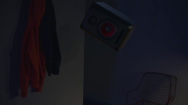 Video Reference N3: Black, Red, Darkness, Room, Sky, Technology, Audio equipment, Screenshot