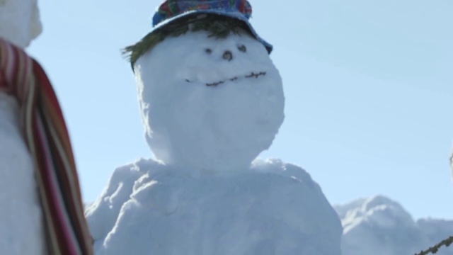 Video Reference N0: Snowman, Snow, Winter, Sky, Freezing, Art