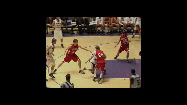 Video Reference N9: Sports uniform, Shorts, Sports equipment, Field house, Jersey, Sports gear, Basketball court, Player, Television, Ball game