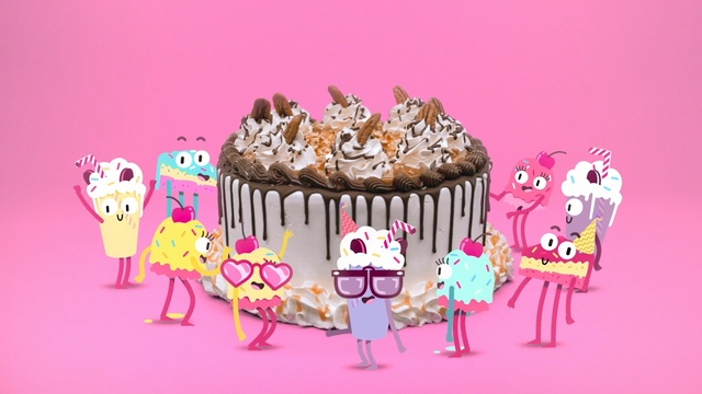 Video Reference N2: pink, sweetness, cake, dessert, torte, pasteles, cake decorating, royal icing, food, illustration, Person