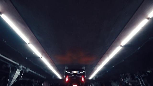 Video Reference N4: Light, Transport, Ceiling, Sky, Mode of transport, Night, Atmosphere, Vehicle, Luxury vehicle, Architecture