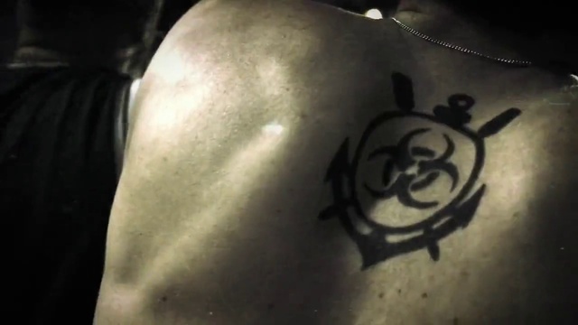 Video Reference N3: Tattoo, Back, Shoulder, Neck, Arm, Joint, Chest, Design, Human body, Trunk