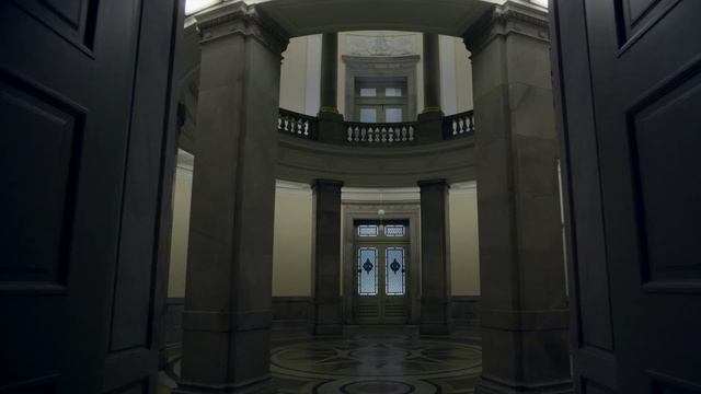 Video Reference N1: architecture, tourist attraction, building, darkness, facade, symmetry, window, daylighting, Person