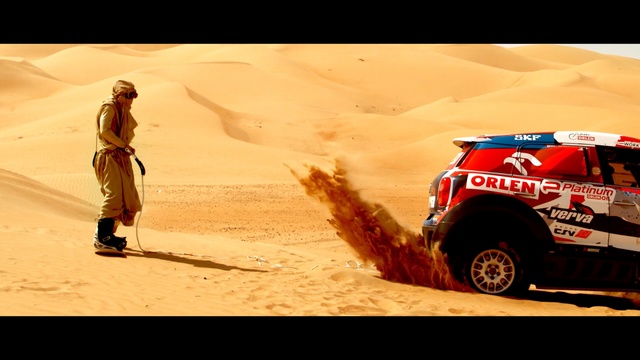 Video Reference N5: Desert, Natural environment, Rally raid, Desert racing, Vehicle, Landscape, Sand, Rallying, Car, Aeolian landform