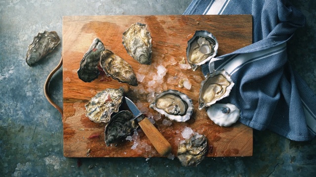 Video Reference N1: Oyster, Bivalve, Clam, Seafood, Food, Molluscs, Shellfish, Mussel, Dish, Shell