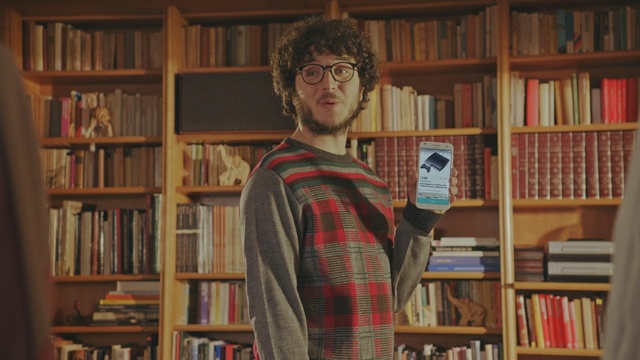 Video Reference N2: library, librarian, bookcase, shelving, bookselling, book, public library, furniture, Person