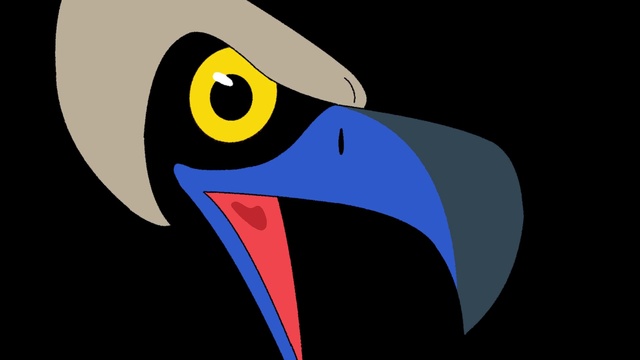 Video Reference N5: Cartoon, Bird, Beak, Eye, Illustration, Clip art, Flightless bird, Animation, Piciformes, Art
