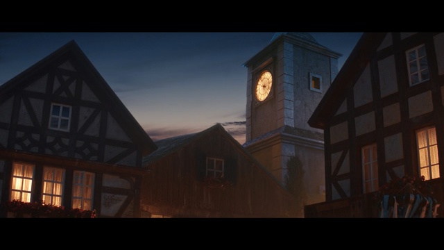 Video Reference N6: Sky, Screenshot, Clock tower, Architecture, Atmosphere, Building, House, Darkness, Midnight, Evening, Person