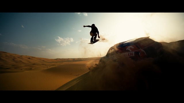 Video Reference N3: Sky, Extreme sport, Boardsport, Recreation, Sand, Landscape, Photography, Skateboarding, Sports equipment, Cloud, Person