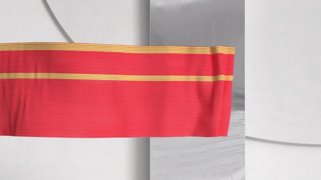 Video Reference N2: Orange, Red, Textile, Material property, Lampshade, Rectangle, Linens, Flag, Lighting accessory, Indoor, Sitting, Bed, White, Striped, Black, Table, Refrigerator, Room, Cat, Blanket, Laying, Kitchen, Bedroom, Fabric, Pillow, Throw pillow, Handbag