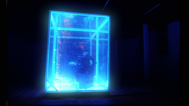 Video Reference N1: Blue, Light, Lighting, Visual effect lighting, Neon, Technology, Electric blue, Darkness