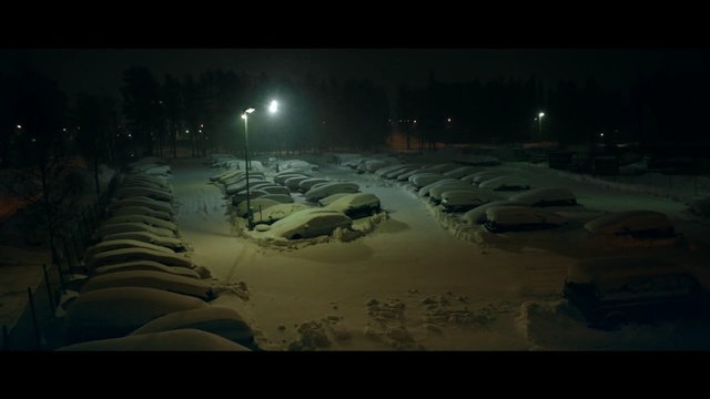 Video Reference N6: snow, night, atmosphere, screenshot, darkness, freezing, winter, midnight, sky, ice