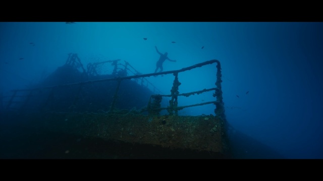 Video Reference N3: underwater, shipwreck, water, underwater diving, atmosphere, aquanaut, sea, reef, screenshot, marine biology