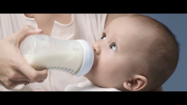 Video Reference N5: Child, Baby, Face, Product, Skin, Bottle, Baby bottle feeding, Nose, Baby bottle, Head
