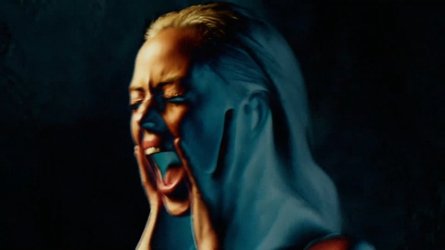 Video Reference N0: Blue, Performance, Chin, Human, Singer, Human body, Fun, Mouth, Portrait, Singing