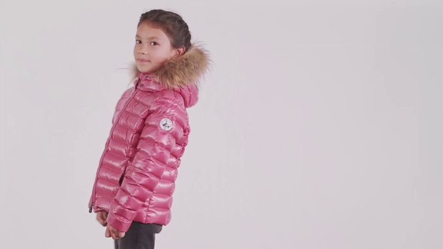 Video Reference N3: Clothing, Pink, Outerwear, Fur, Hood, Coat, Jacket, Sleeve, Parka, Overcoat