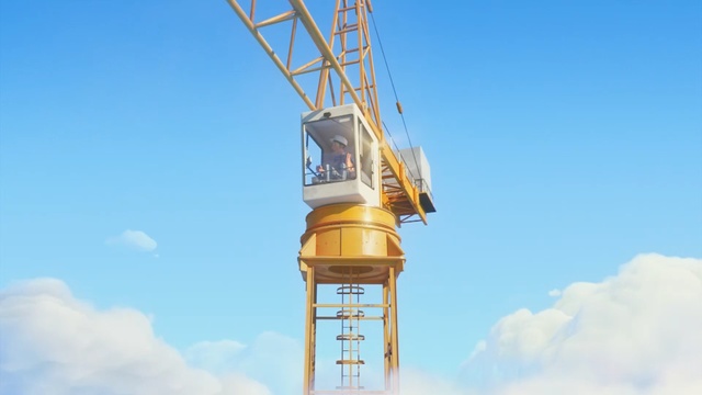 Video Reference N1: sky, cloud, tower, crane, public utility, Person