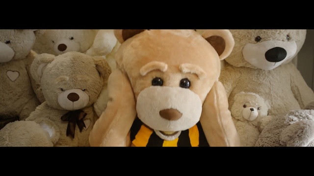 Video Reference N3: Stuffed toy, Teddy bear, Toy, Plush, Snout, Bear, Smile