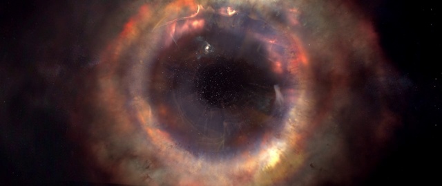 Video Reference N1: Nebula, Eye, Sky, Outer space, Atmosphere, Space, Universe, Iris, Astronomical object, Organ