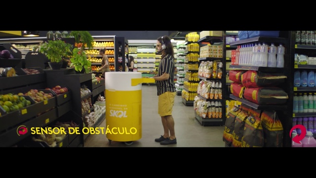 Video Reference N2: Grocery store, Product, Supermarket, Yellow, Convenience store, Retail, Convenience food, Building, Inventory, Person