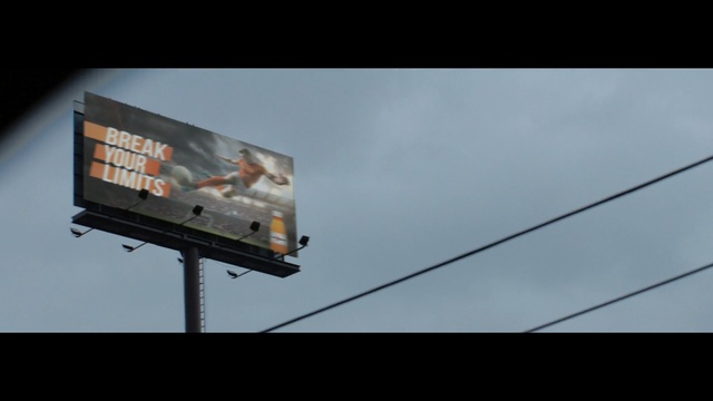 Video Reference N0: Billboard, Advertising, Sky, Technology, Display advertising, Electronic device, Cloud, Display device, Signage, Person