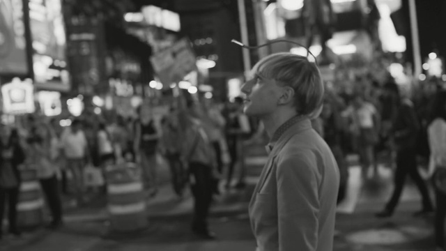 Video Reference N0: crowd, people, white, black, photograph, road, street, black and white, infrastructure, monochrome photography, Person
