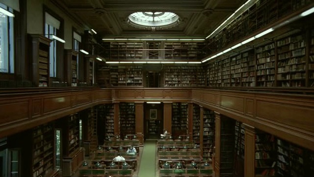 Video Reference N0: library, public library, building, organization, symmetry