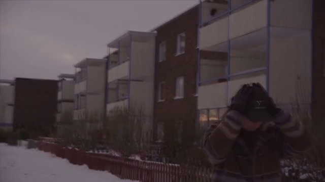 Video Reference N2: Residential area, Photograph, Black, Snow, Neighbourhood, Urban area, Architecture, Town, Atmospheric phenomenon, Property