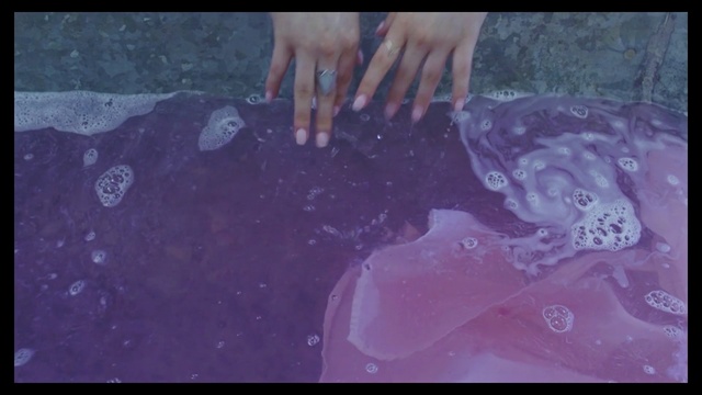 Video Reference N0: Water, Purple, Organism, Hand, Art, Space, Portrait, Painting, Illustration, Watercolor paint