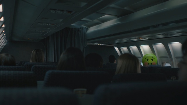 Video Reference N2: Mode of transport, Air travel, Passenger, Vehicle, Aircraft cabin, Darkness