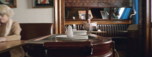 Video Reference N1: Restaurant, Room, Table, Furniture, Interior design, Diner, Antique, Tableware