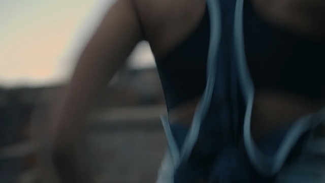 Video Reference N2: blue, black, shoulder, joint, light, leg, hand, close up, girl, human leg