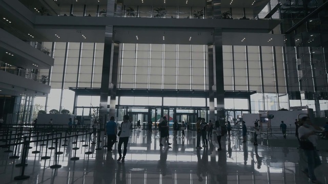 Video Reference N0: Building, Airport terminal, Airport, Architecture, Infrastructure, Daylighting, Lobby