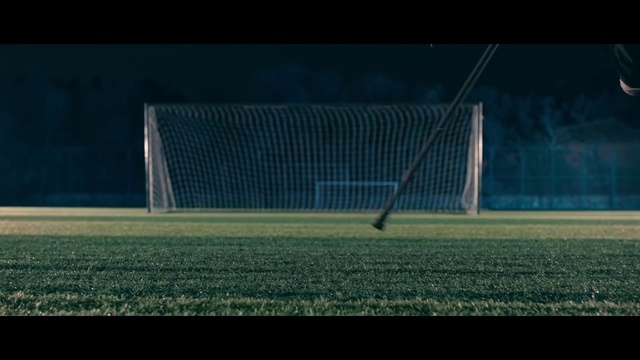 Video Reference N0: Goal, Net, Sport venue, Player, Atmosphere, Grass, Football, Sky, Sports equipment, Line