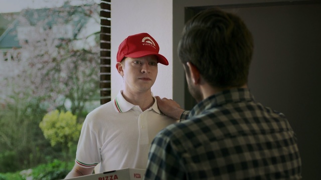 Video Reference N10: Red, Design, Fun, Headgear, Cap, T-shirt, Baseball cap, Person