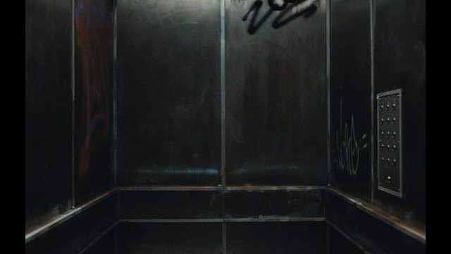 Video Reference N0: black, elevator, darkness, floor, flooring